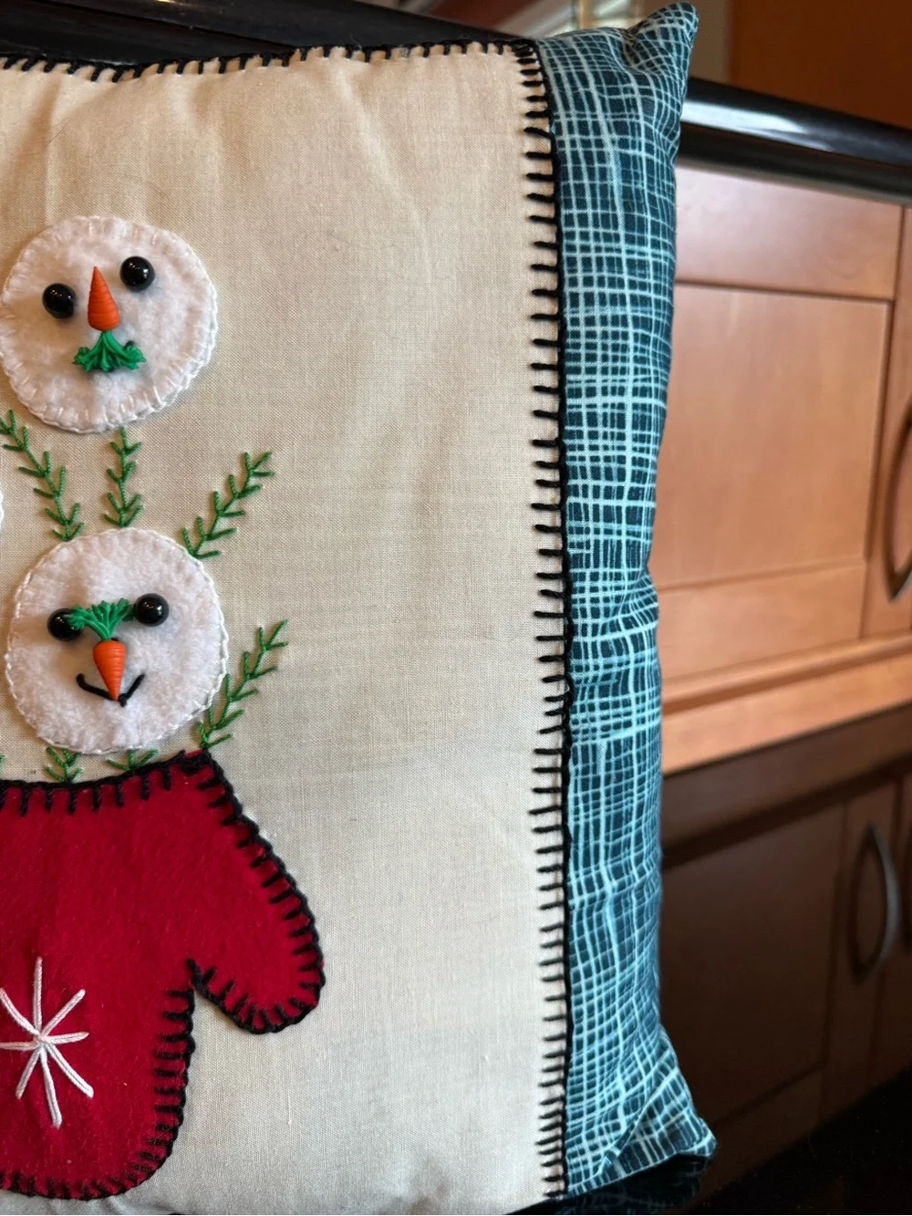 Holiday Red Mitten Decorative Pillow - Home Holiday